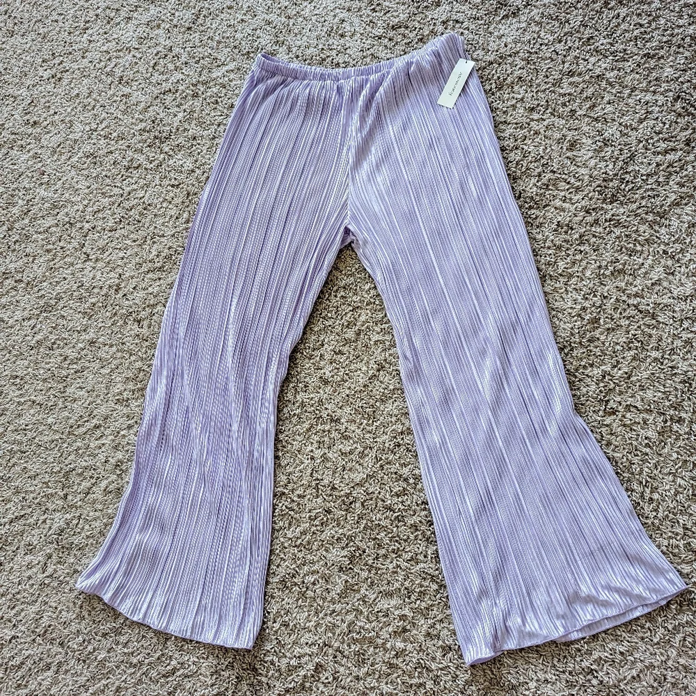 Francesca's NWOT Sz L Lavender/Purple Womens Pants - Picture 6 of 10